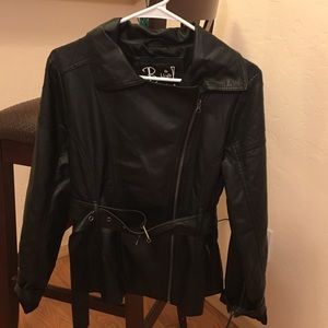 Faux leather jacket