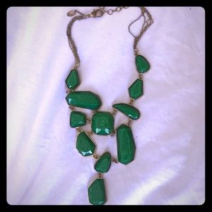 Amrita Singh Green/Gold Statement necklace