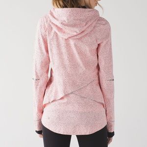 Lululemon Pink Dotted Runaway Jacket