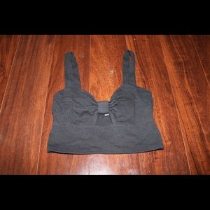 Black crop top