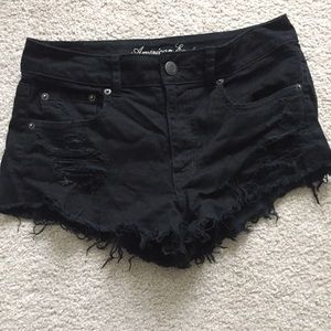 Black American Eagle shorts size 6