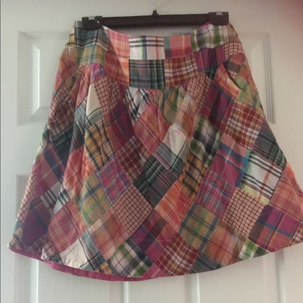 CAbi madras skirt-size 6