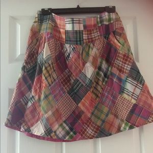 CAbi madras skirt-size 6