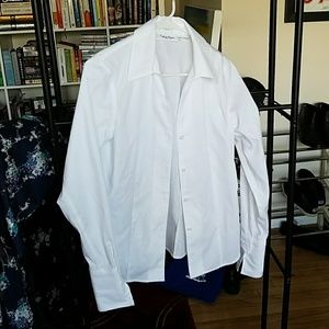 Clavin Klein Non-Iron White Button-up Shirt