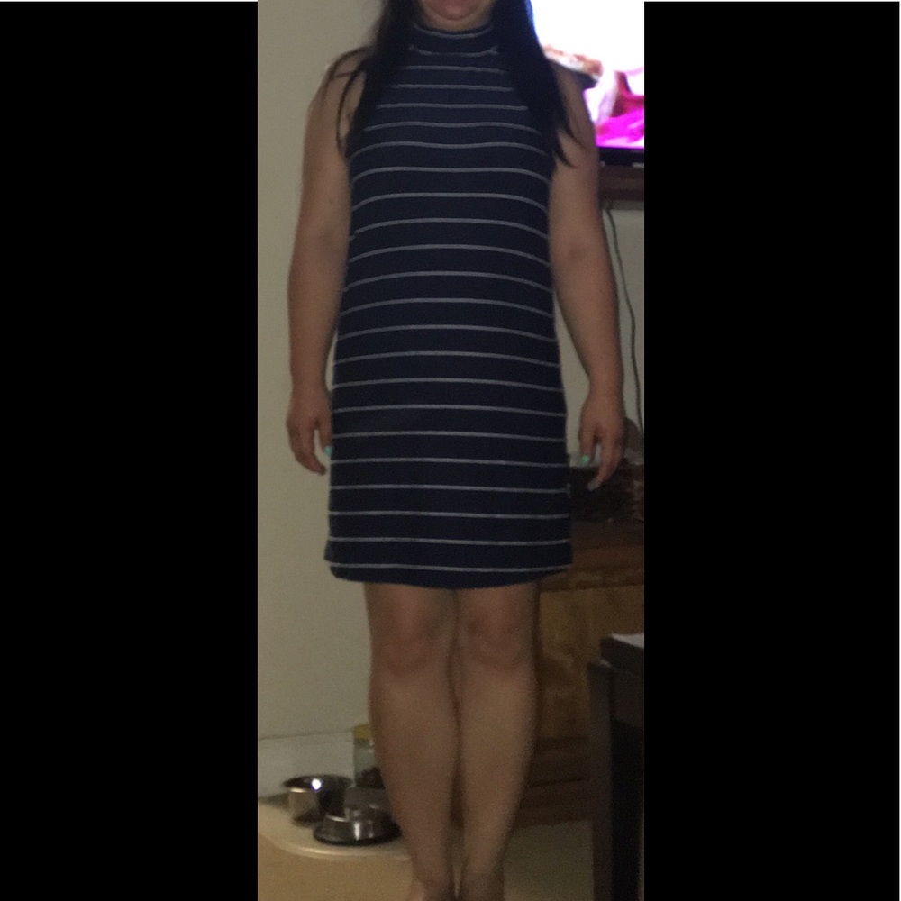 Navy with White Stripes Dress from Splendid