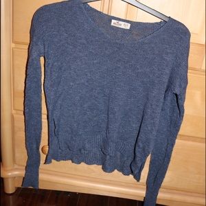 Solid dark blue sweater