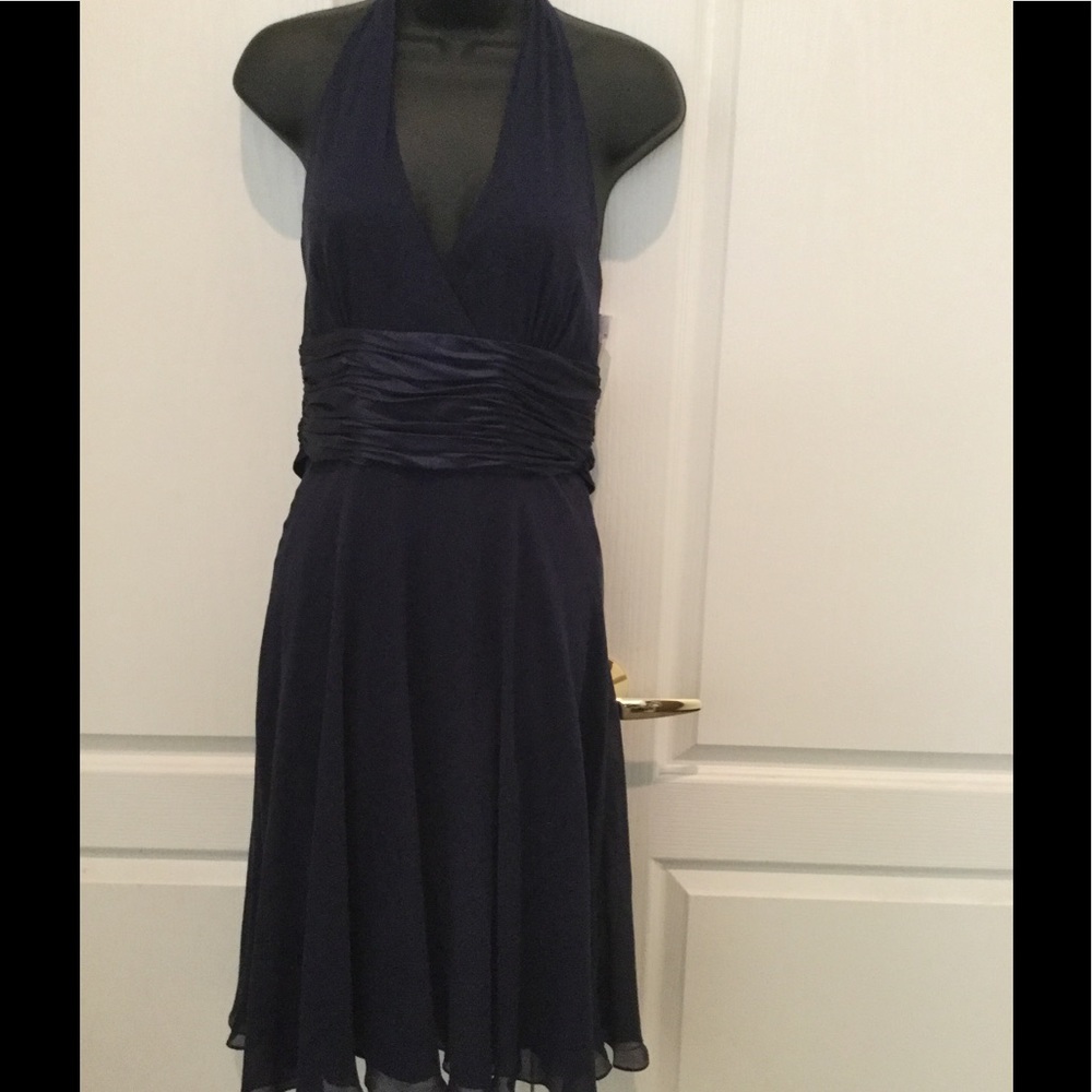 Maggy London Sheer Halter dress