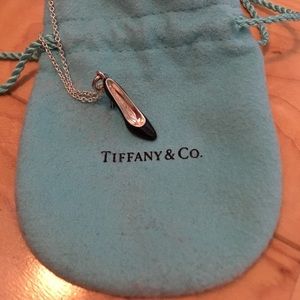 Tiffany shoe charm necklace