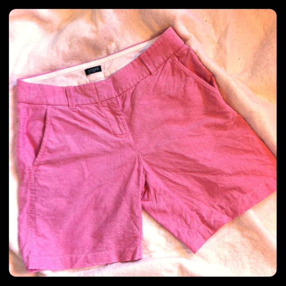 J Crew 'City Fit' Red Shorts