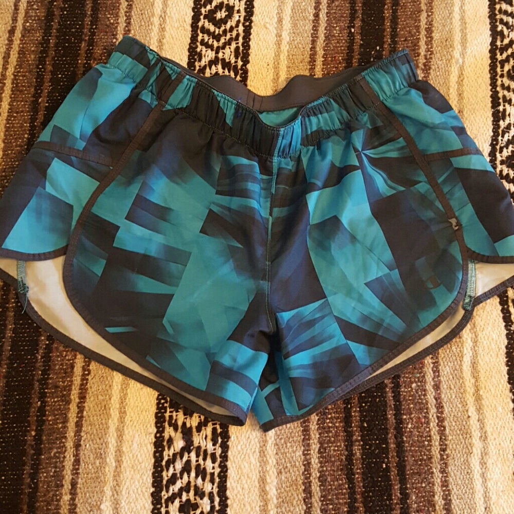 Blue athletic shorts