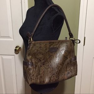 Brown Paisley Relic Purse