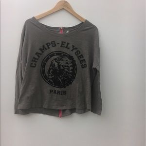 Fde La Passion screen 3/4 slv with back zip