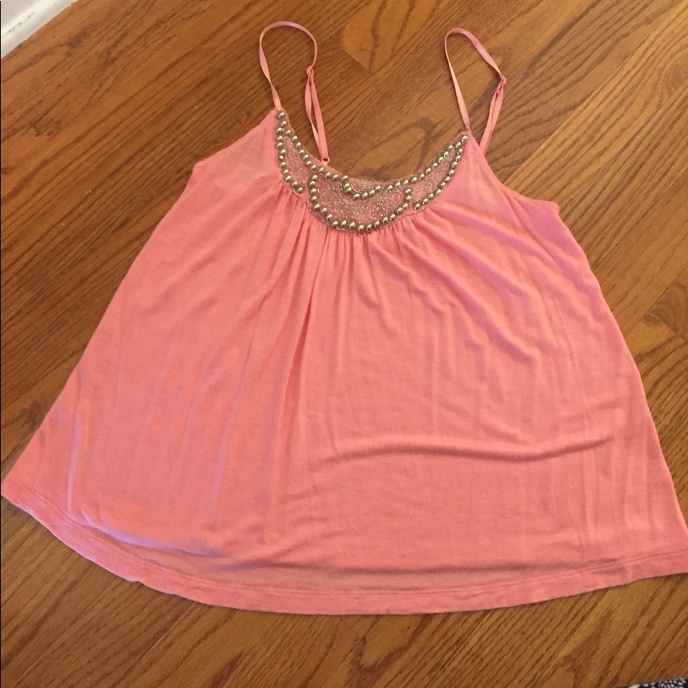 Pink Flowy Tank Top