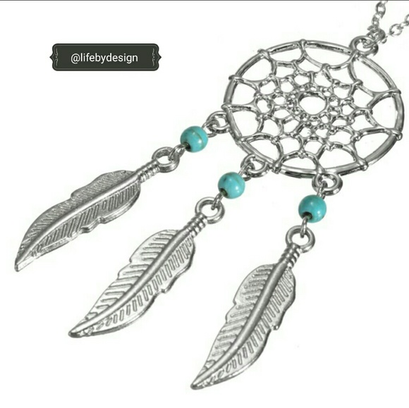 Feathered Tassel Dream-catcher Pendant Necklace - Picture 5 of 5