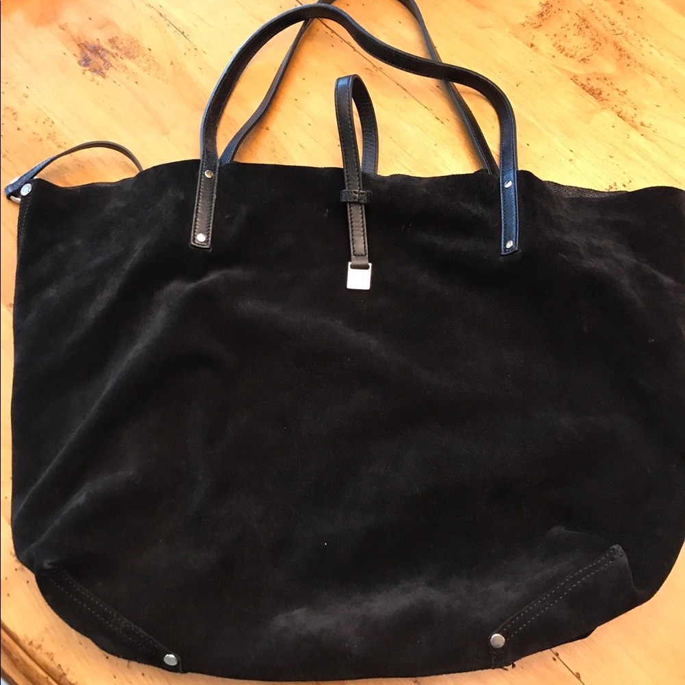 Black Suede Tiffany's Handbag