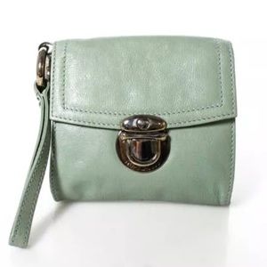 Marc Jacobs Mint Green Leather Wristlet