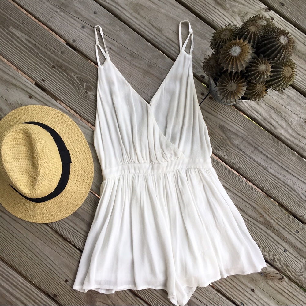 NWT White Gauze Romper