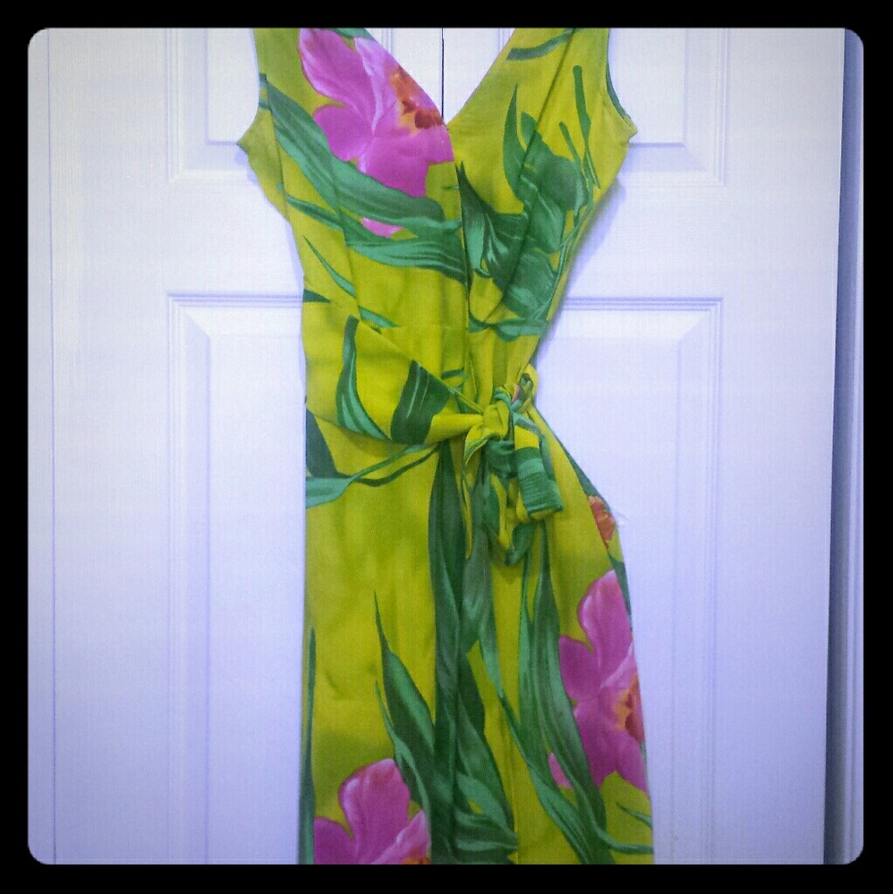 Vibrant Summer Floral Dress