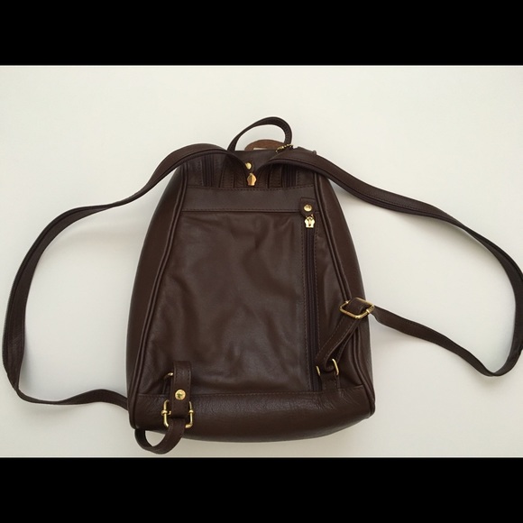 Leather-like material backpak handbag - Picture 2 of 5