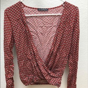 Brandy Melville Long-Sleeve Crop Top