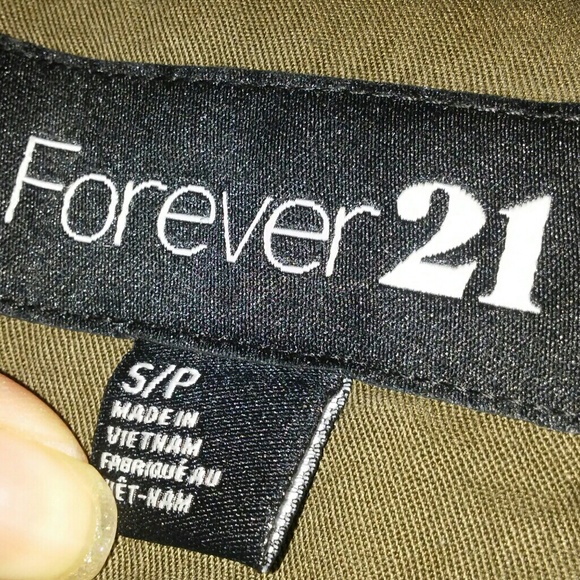 Forever21 olive green jacket - Picture 1 of 3
