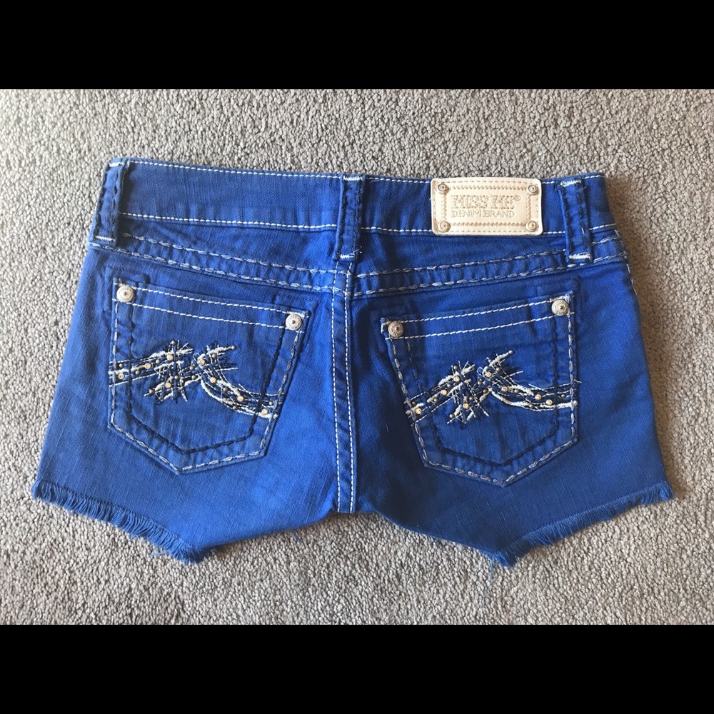 Royal blue Miss Me shorts