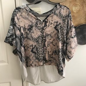 Zara snake print t shirt