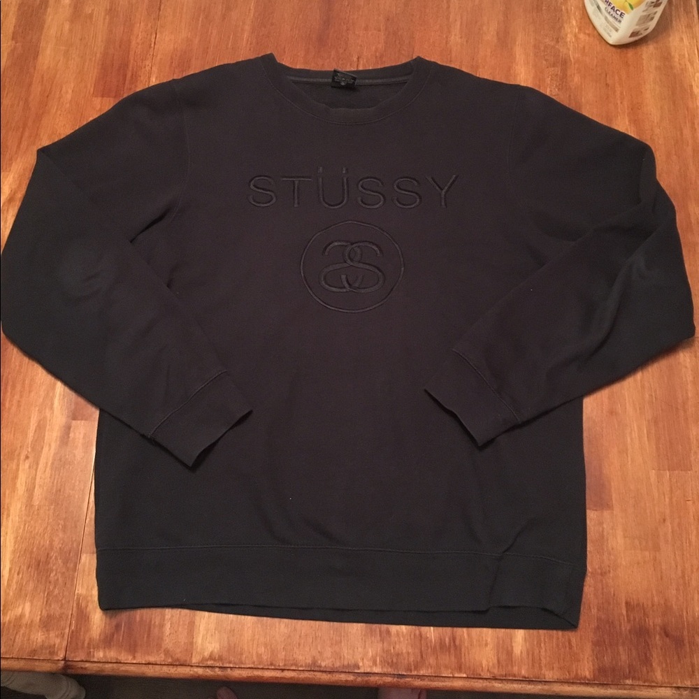 Stussy Large Embroidered Crewneck