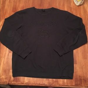 Stussy Large Embroidered Crewneck