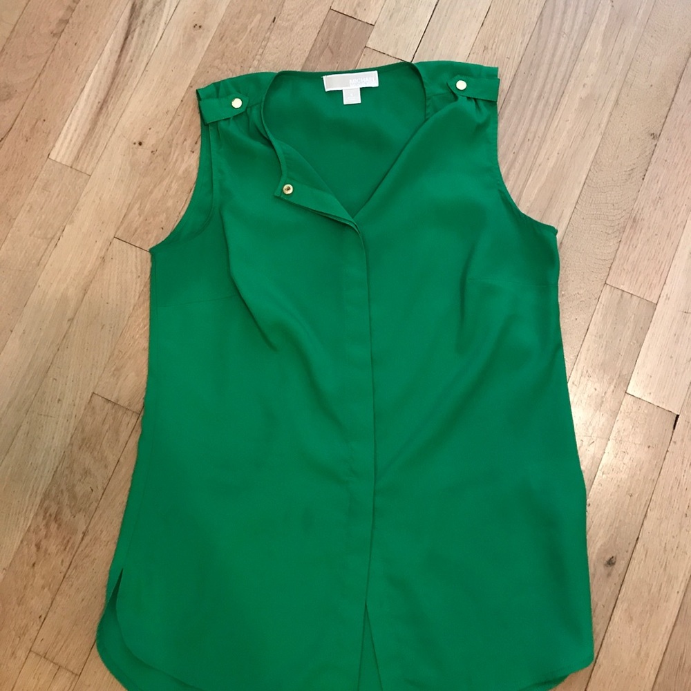 Michael Kors Green Tank Blouse