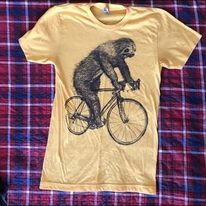 Sloth on Bike T Shirt