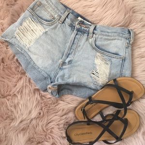 Brandy Melville high waisted denim shorts