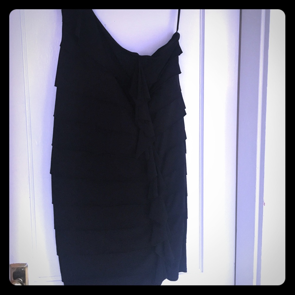 One shoulder black mini Torrid size 3 mini dress