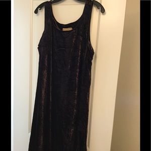 Double D Ranch long purple crushed velvet dress