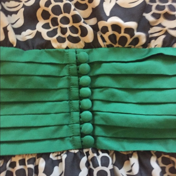 Fossil lace bottom sash waisted floral dress - Picture 7 of 8