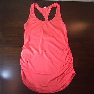 Bright pink New Balance tank