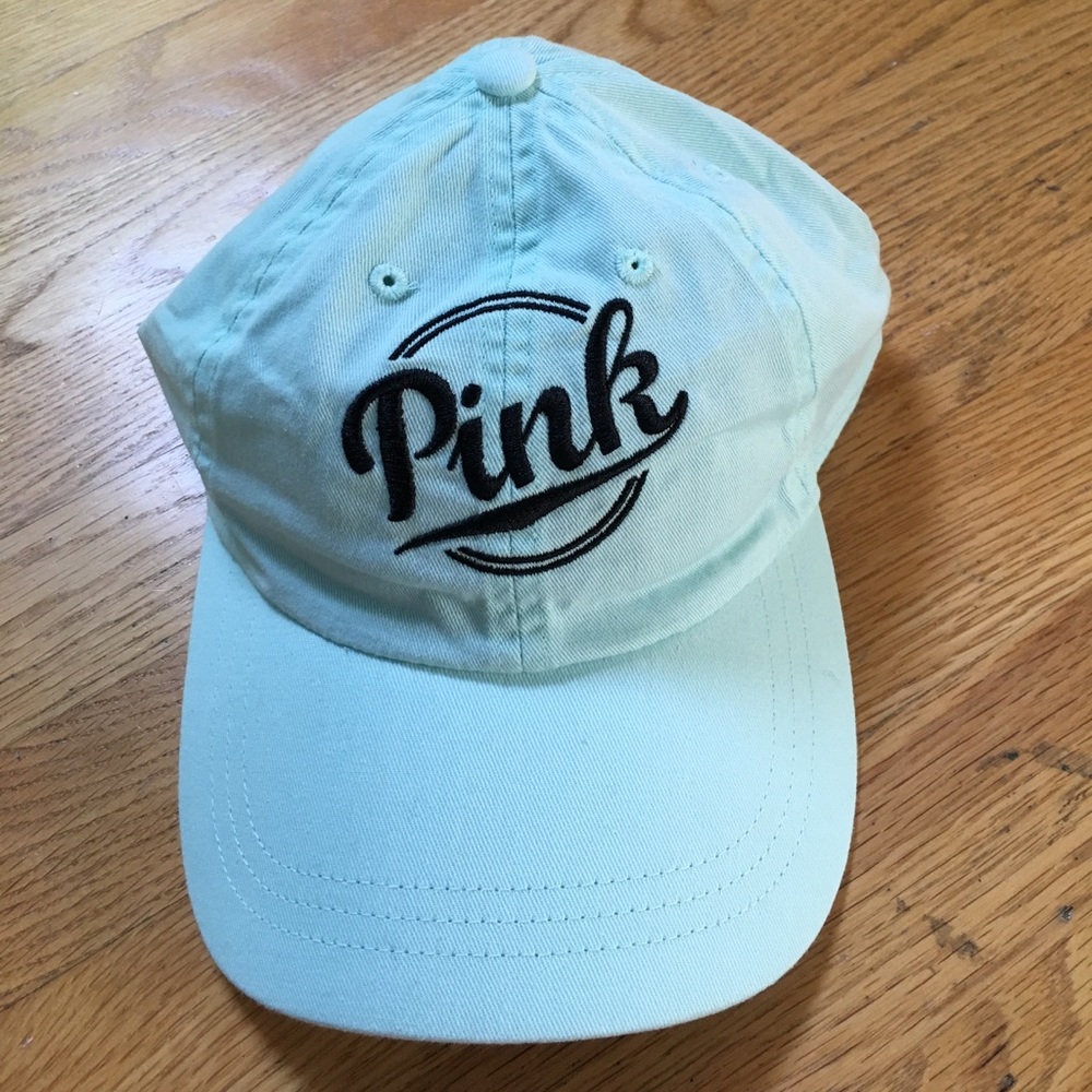 Pink blue hat