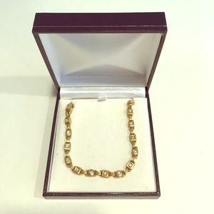 Penny Preville gold and Diamond Necklace Bracelet