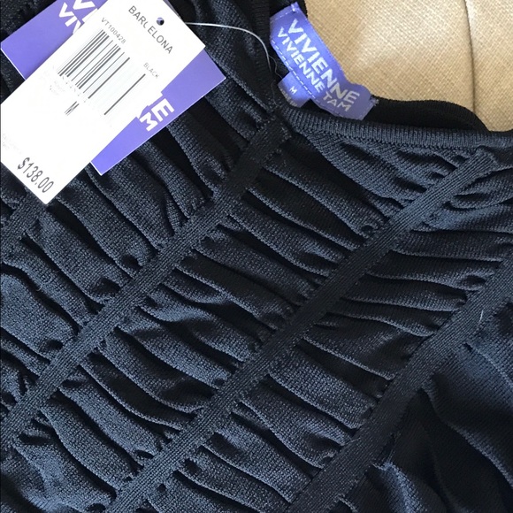 🔴SOLD! NWT SLIMMING VIVIENNE TAM KNIT DRESS Sz M - Picture 5 of 7