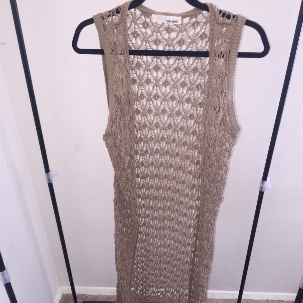 Knitted  ankle length cardigan