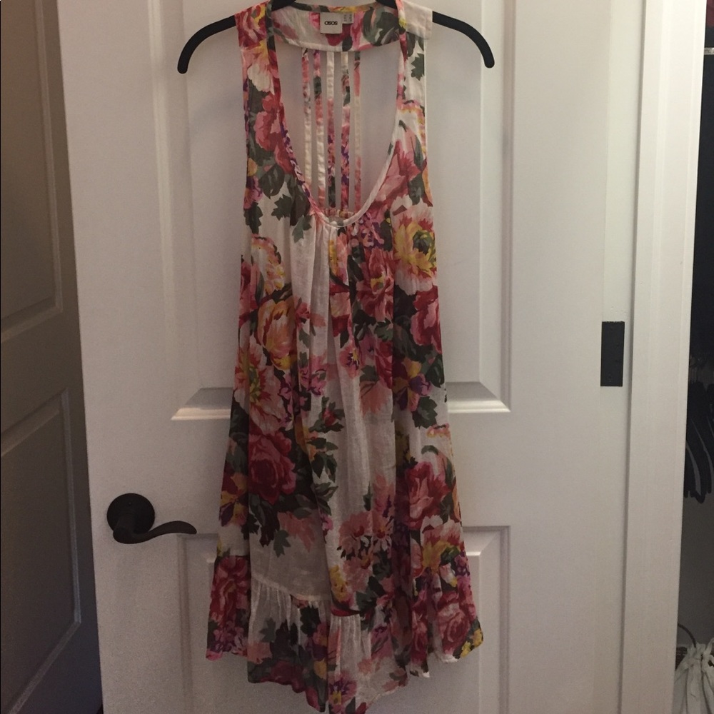 Asos Floral Slip Tunic/Dress