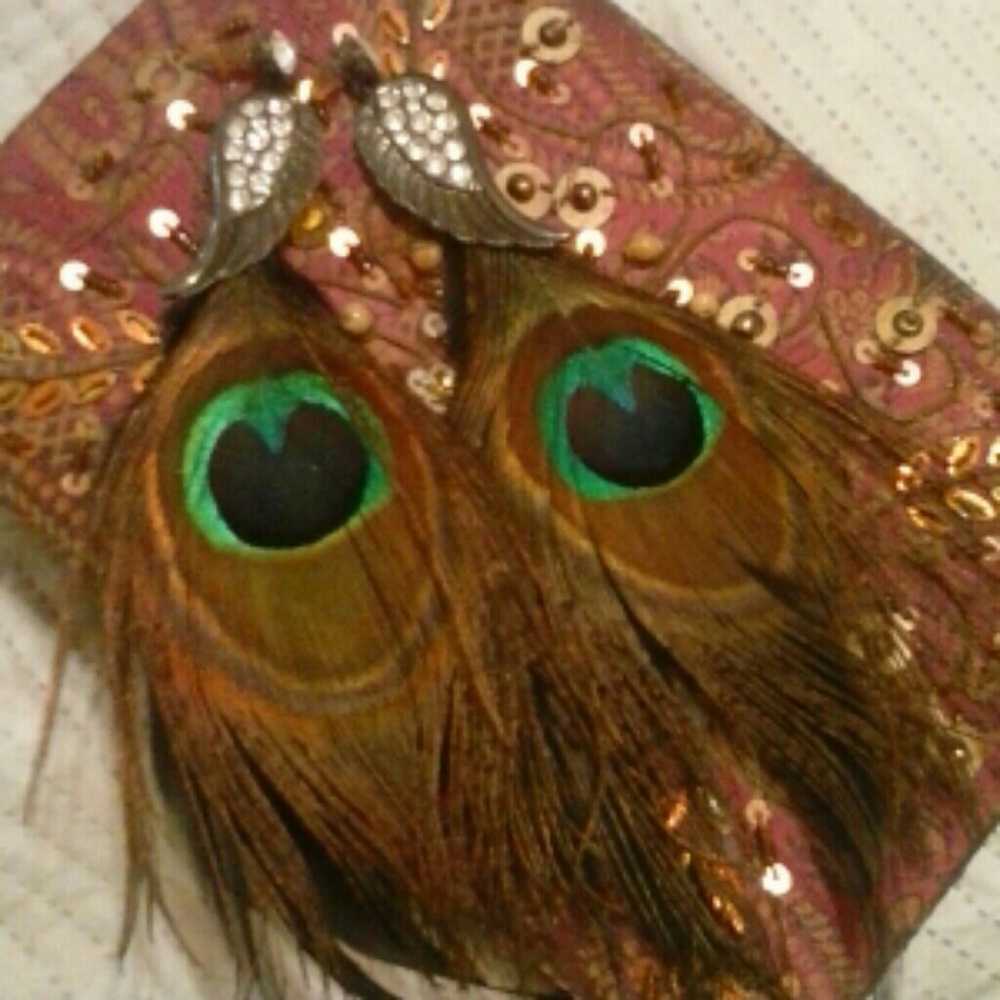 Peacock Feather Earrings