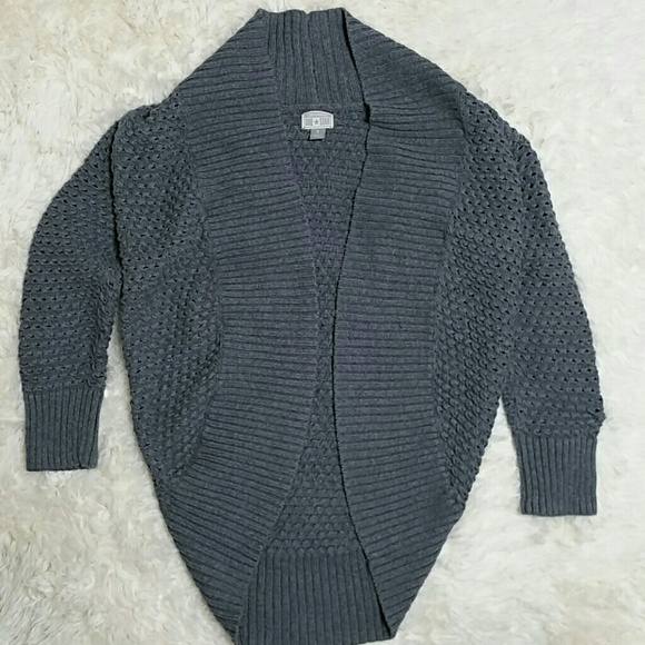 Converse gray shrug open cardigan - Picture 3 of 6