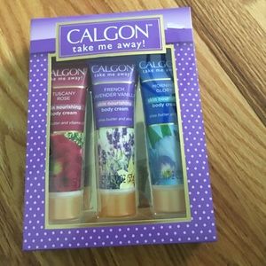 Three scented lotions