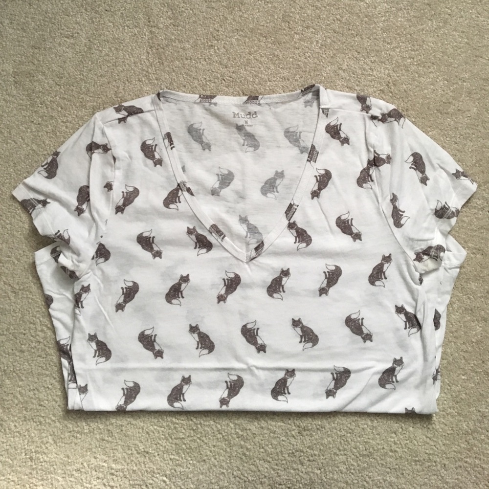 Fox-print tee 🦊