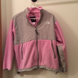 Children's pink North Face Zip up Jacket