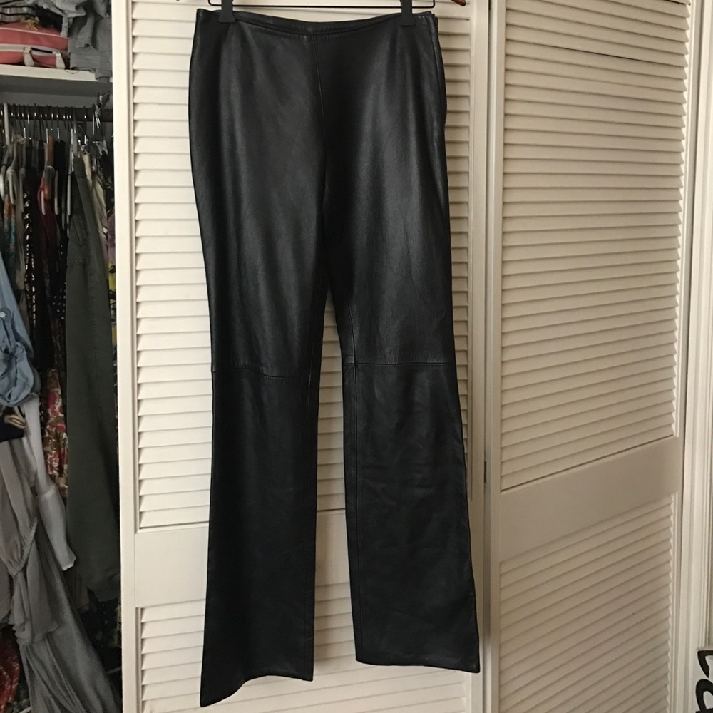 Amazing leather moto pants from Italy