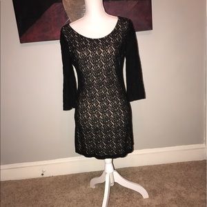 Black lace Embellished Dress