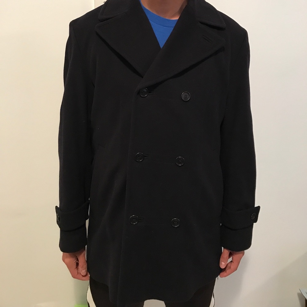 Men's Hugo Boss Cashmere Wool Peacoat