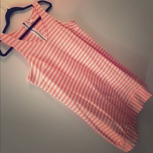 Orange & White stripe dress